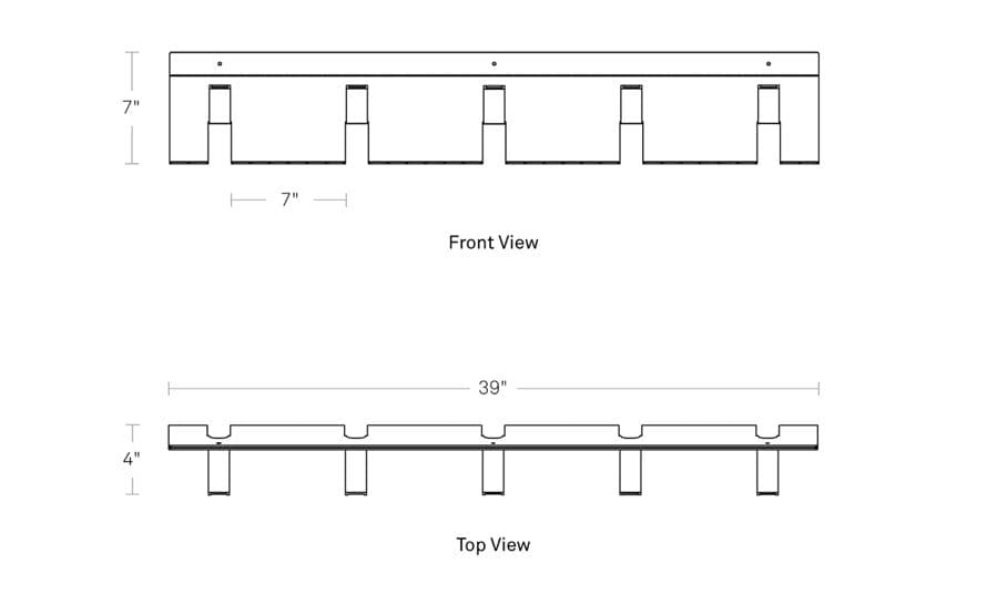 blu dot 2d:3d coat rack