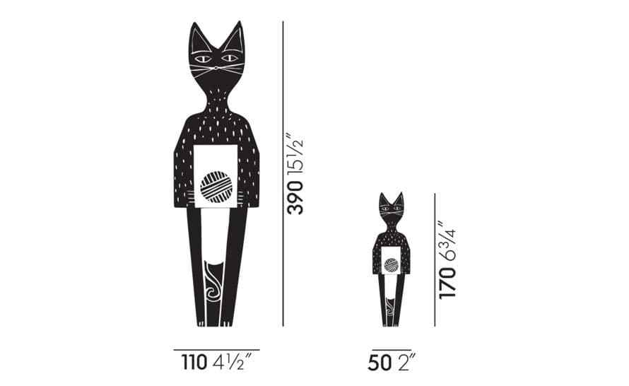 alexander girard cat wooden doll