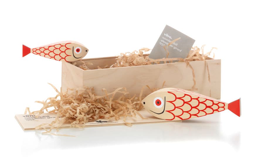 alexander girard mother fish & child wooden doll