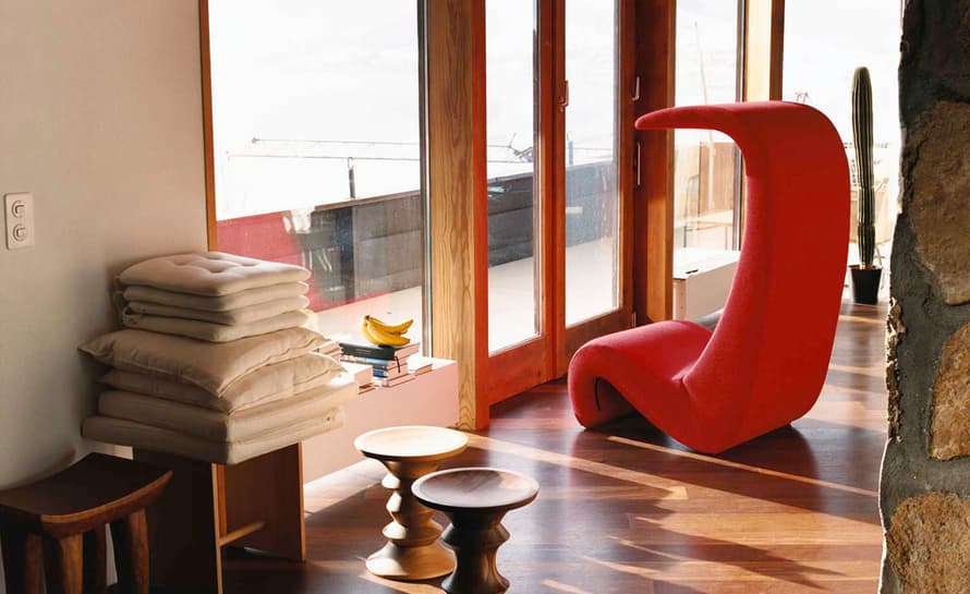panton amoebe highback chair