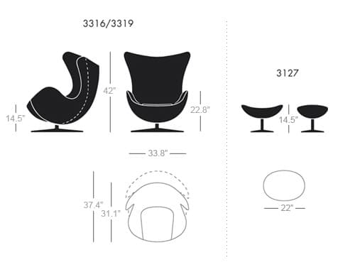 arne jacobsen egg chair