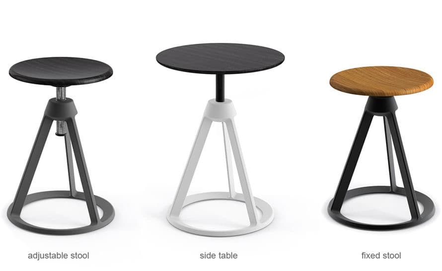 barber & osgerby piton adjustable stool