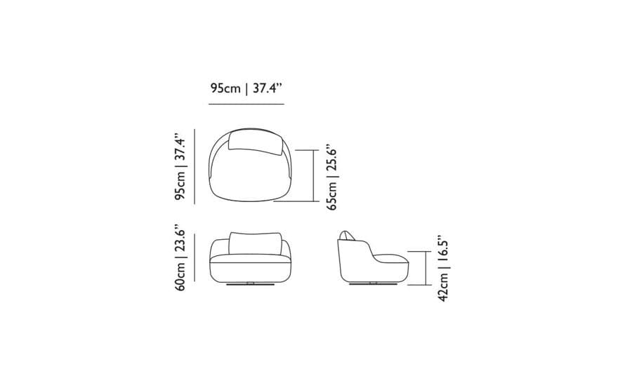 bart swivel lounge chair