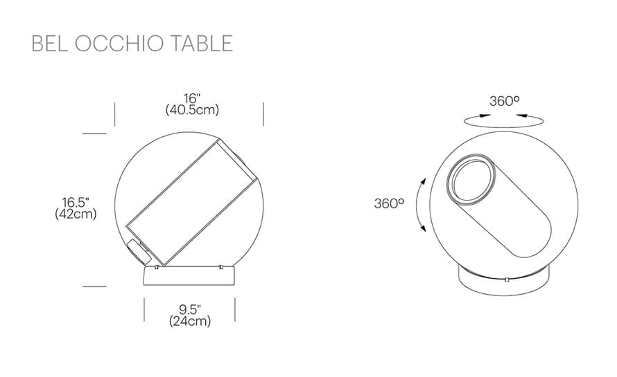 bel occhio 16 table lamp