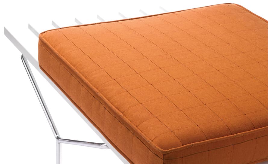 bertoia bench with 3 seat cushions