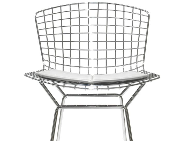 bertoia stool with seat cushion