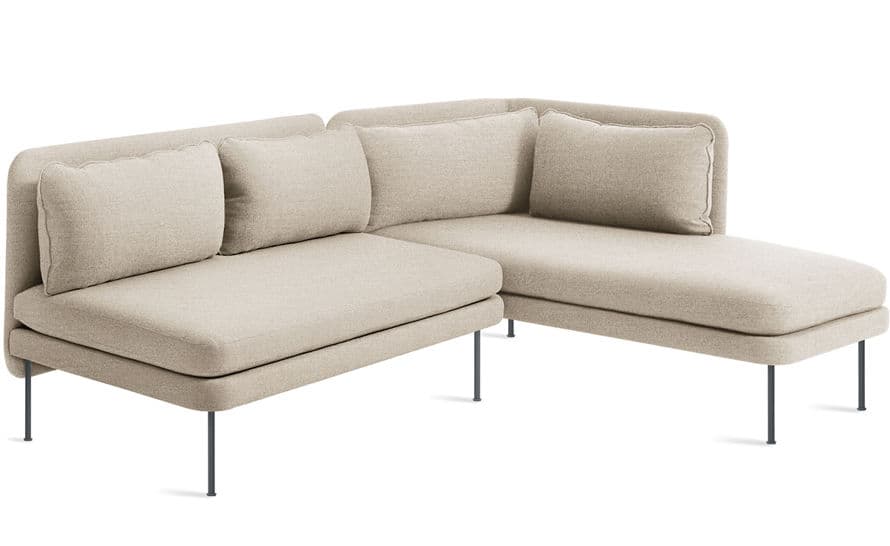 bloke armless sofa with chaise