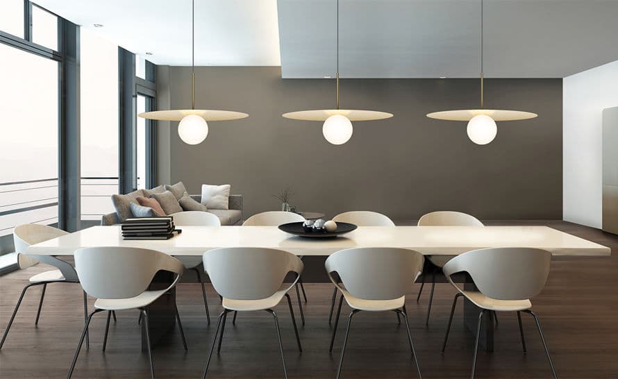 bola disc linear 3 suspension lamp