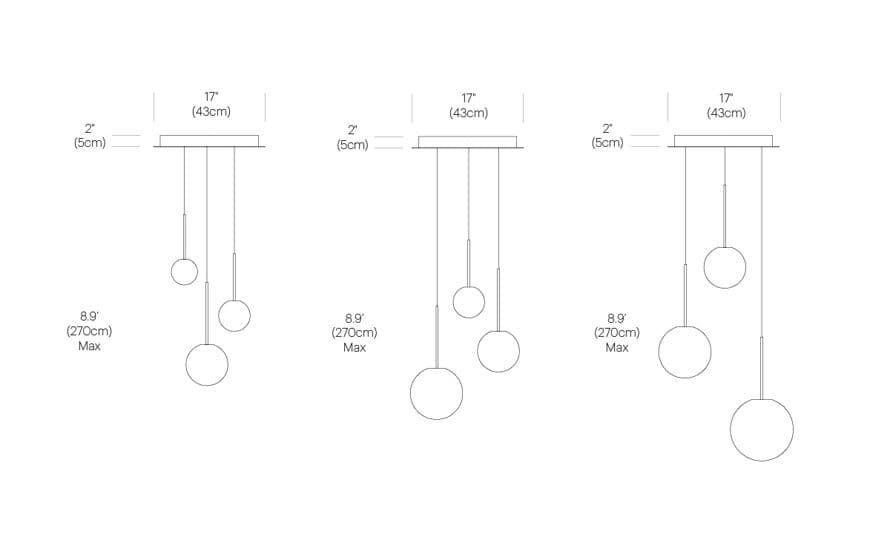 bola sphere chandelier 3
