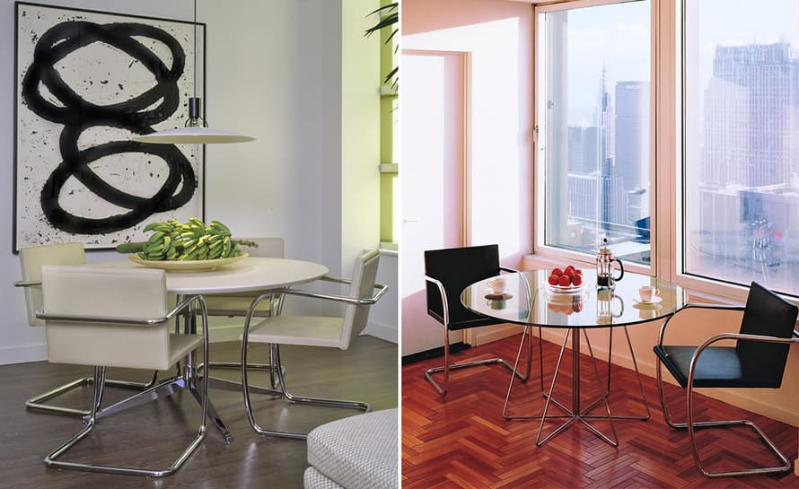 brno chair with tubular steel frame
