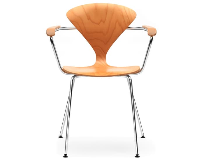 cherner metal leg arm chair