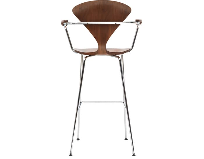 cherner metal leg stool with arms