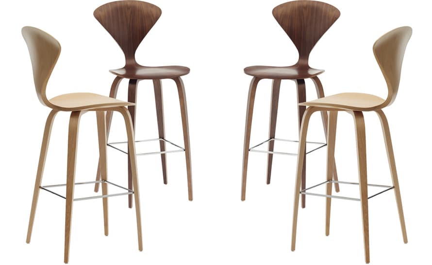 cherner wood leg stool