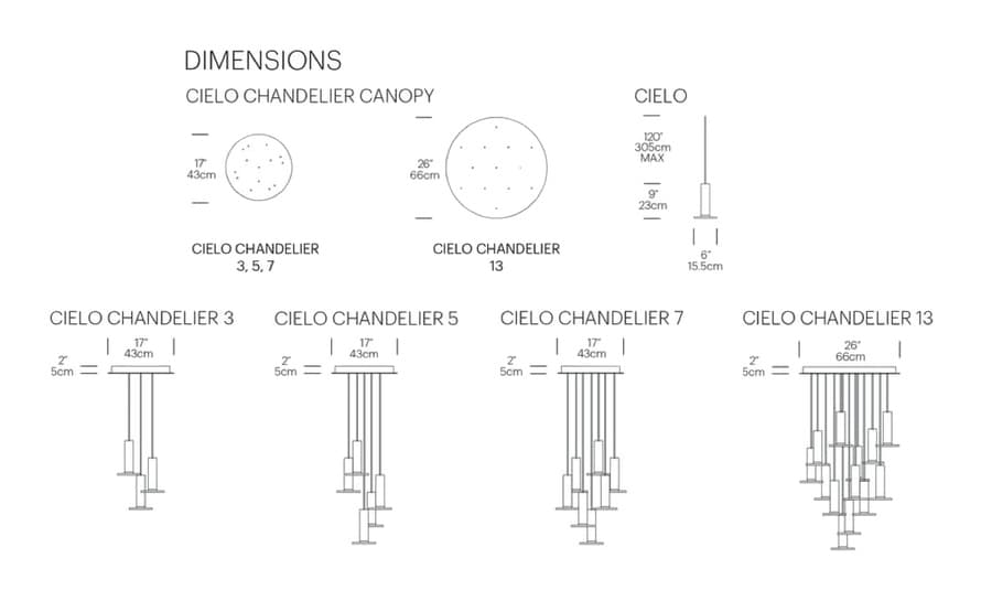 cielo chandelier