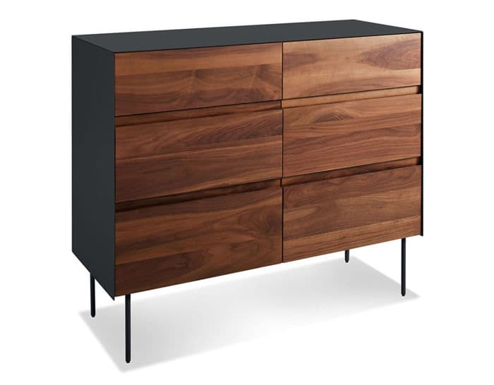 clad 6 drawer dresser