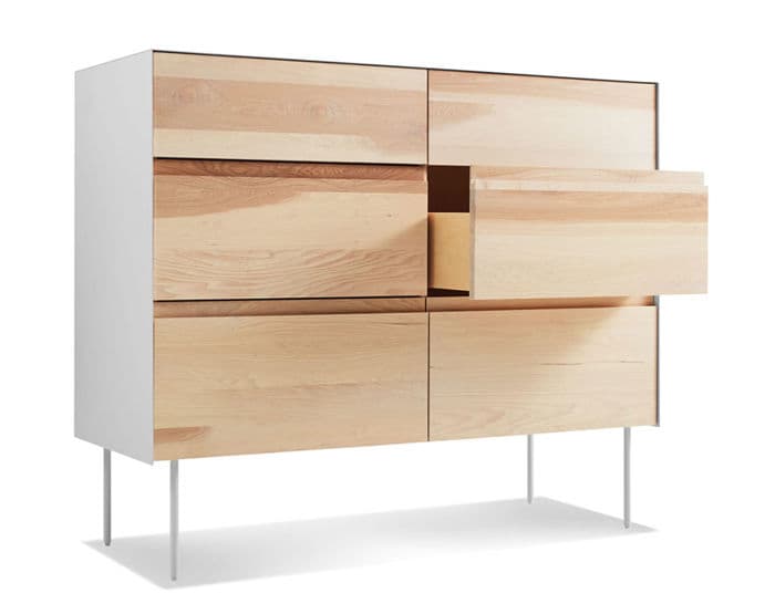 clad 6 drawer dresser