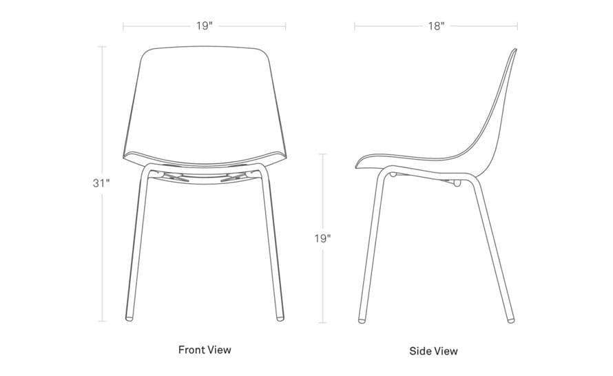 clean cut dining chair