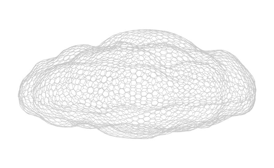 clouds hanging sculpture
