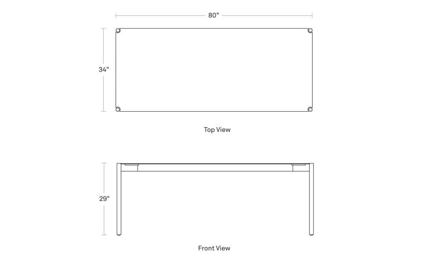 Comeuppance 80" Dining Table
