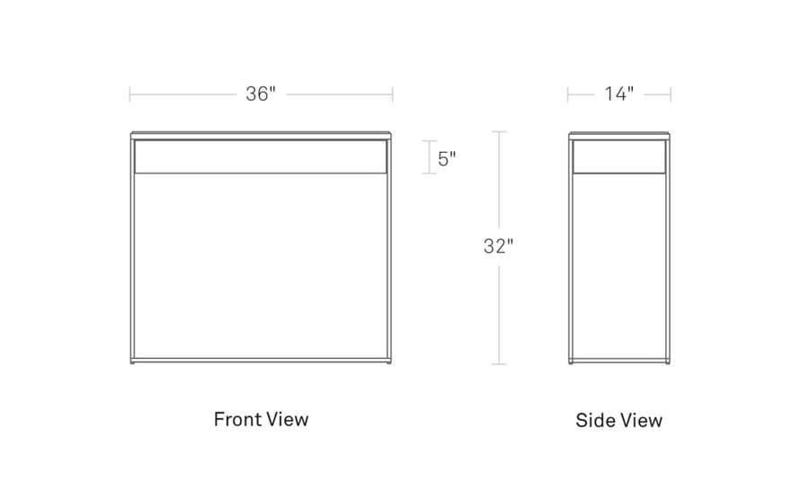 construct 1 drawer console