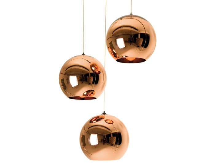 copper shade pendant light