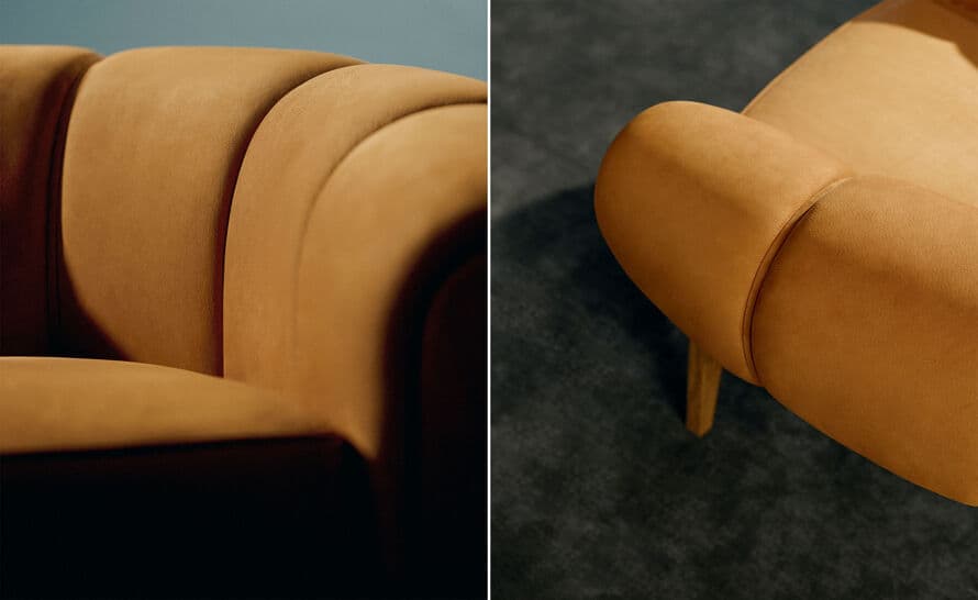 croissant lounge chair