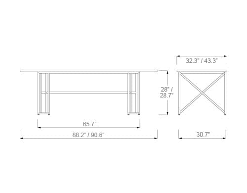 double x table