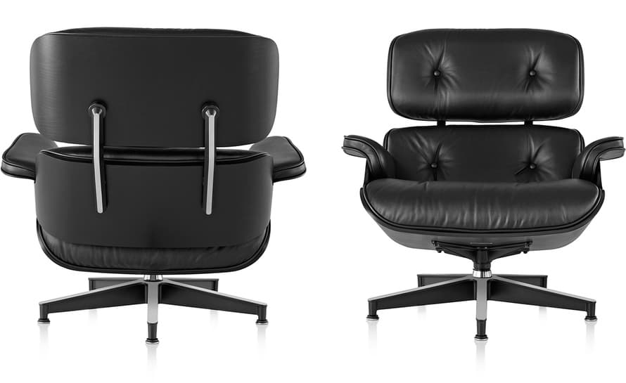 ebony eames® lounge chair & ottoman