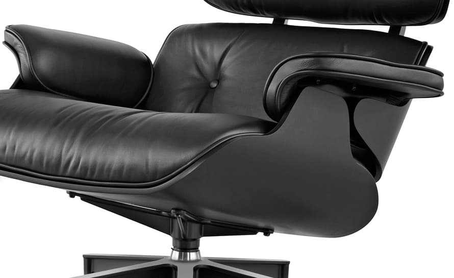 ebony eames® lounge chair & ottoman
