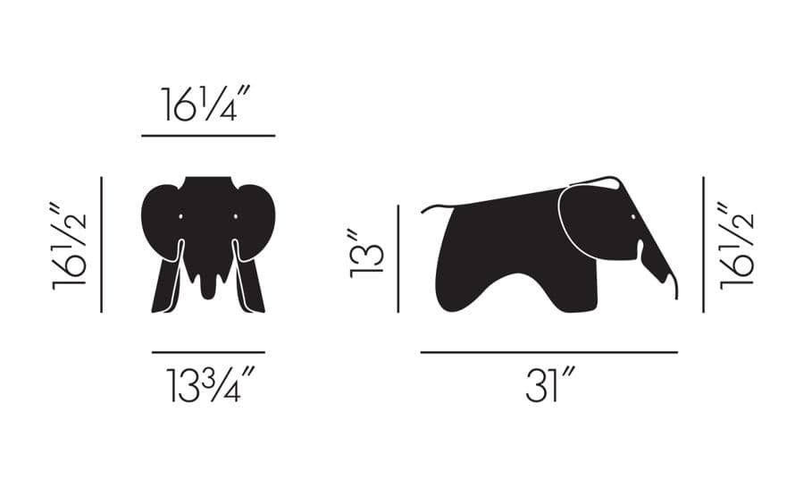eames elephant plastic standard