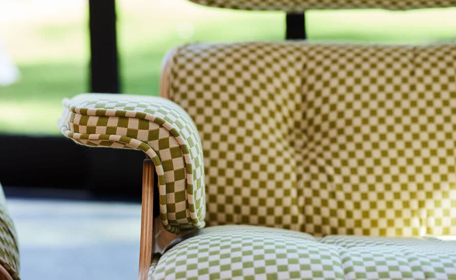 eames® lounge chair in fabric