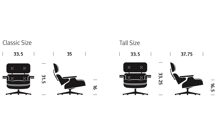 eames lounge chair without ottoman