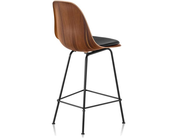 eames&reg; molded wood stool with seat pad