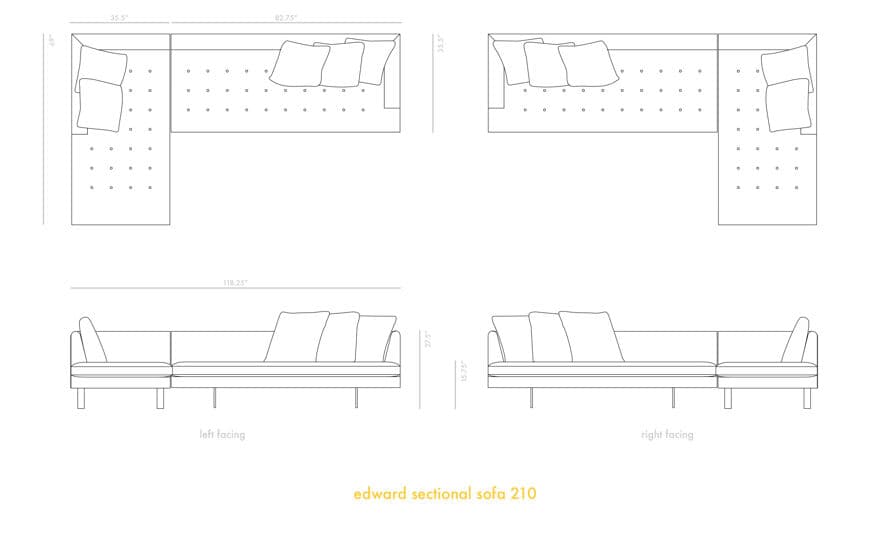 edward sectional sofa 210