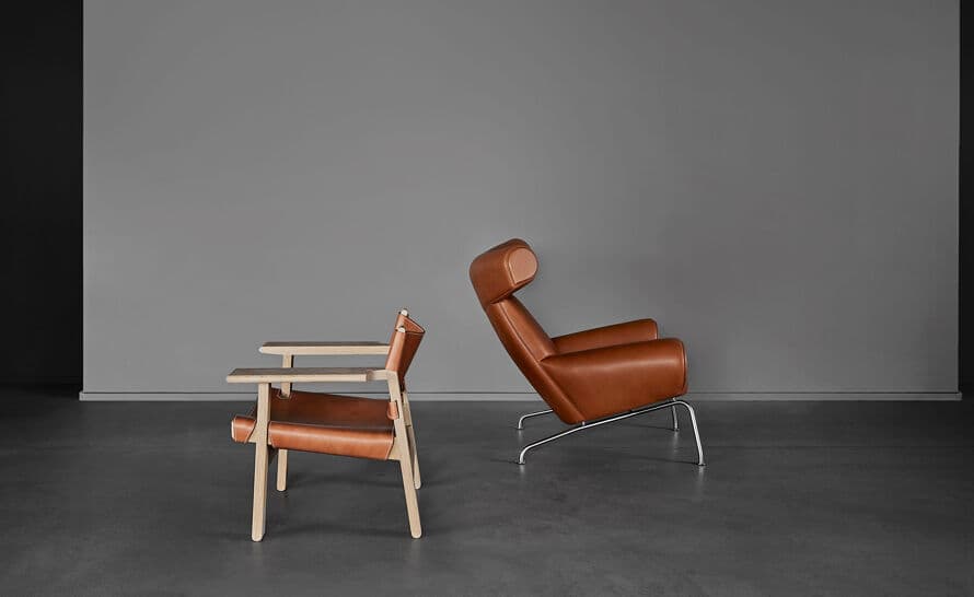 hans wegner ej100 ox chair