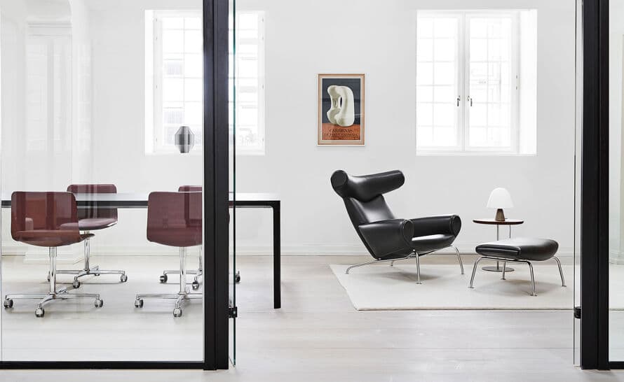hans wegner ej100 ox chair