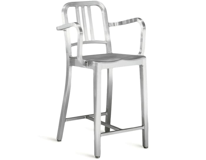 emeco navy stool with arms