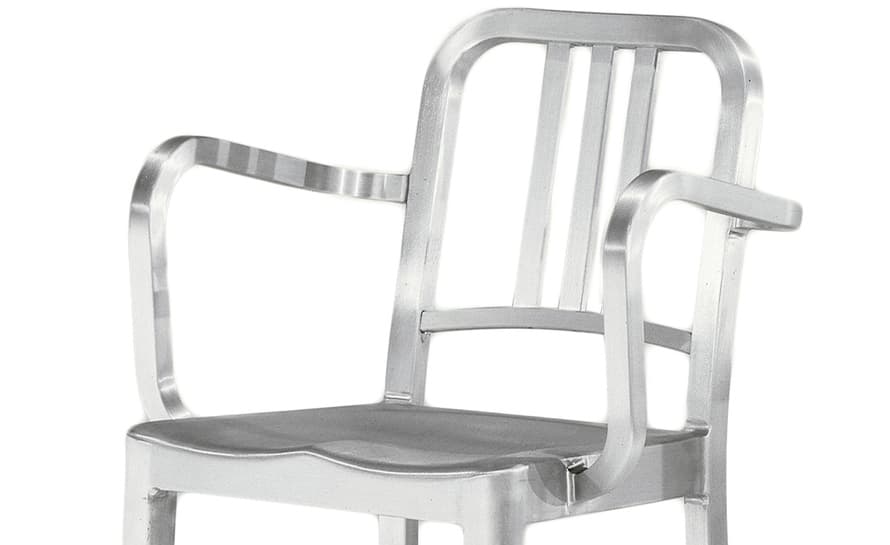 emeco navy stool with arms