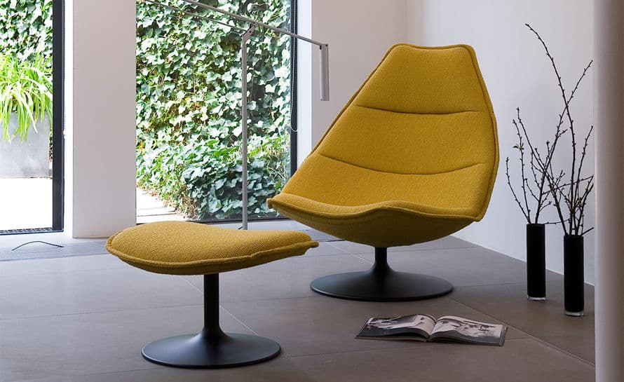 f585 lounge chair & ottoman