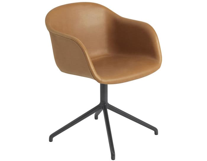 fiber armchair with swivel base