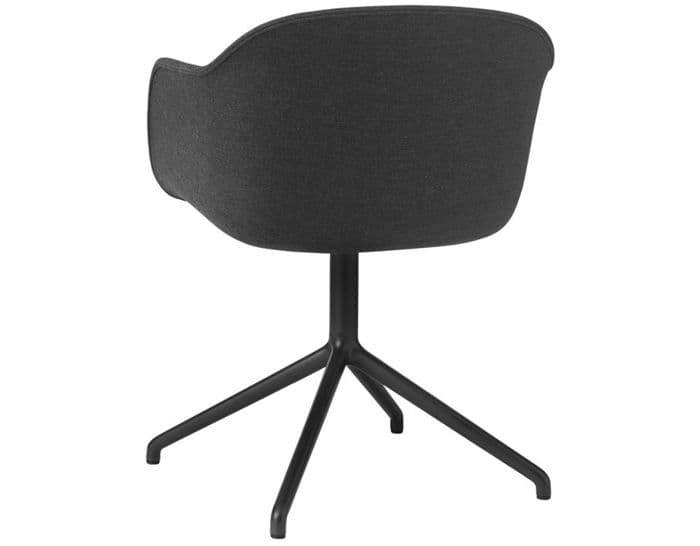 fiber armchair with swivel base