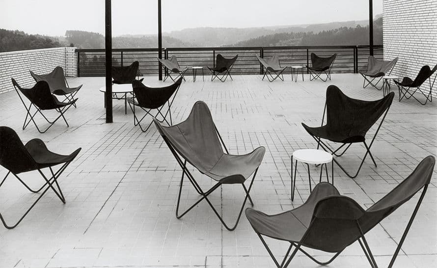 florence knoll hairpin stacking table