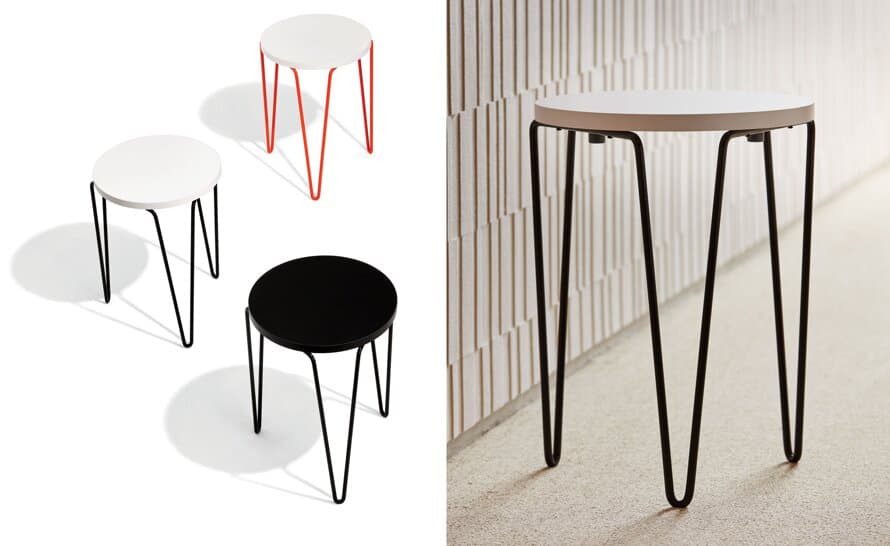 florence knoll hairpin stacking table