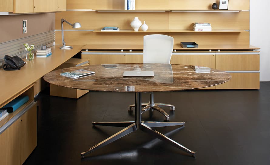 florence knoll 96" oval table