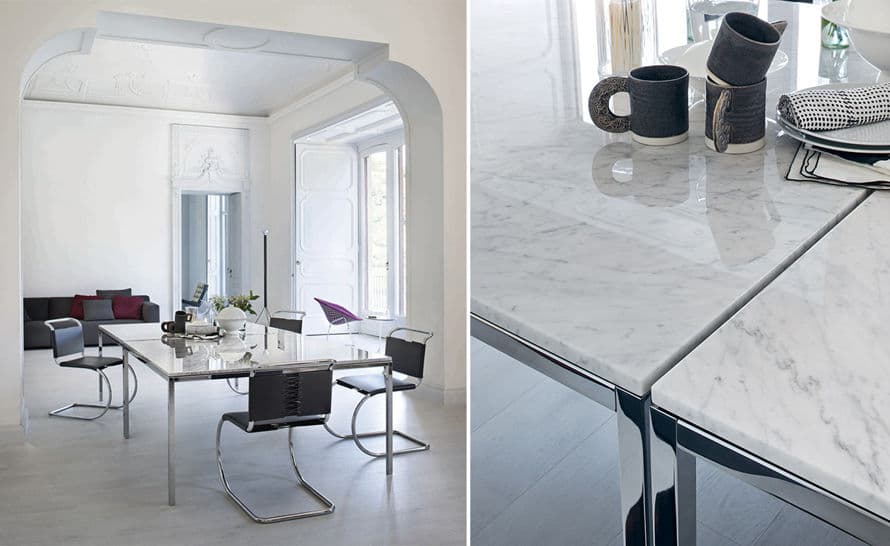florence knoll square dining table