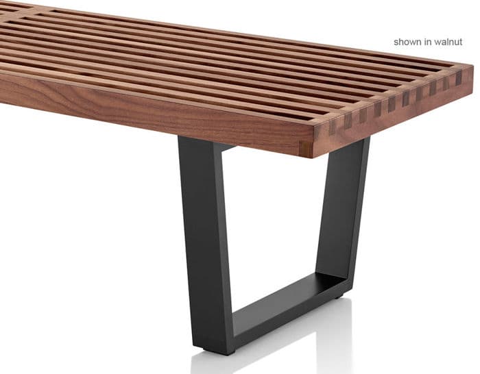 george nelson platform bench with wood base