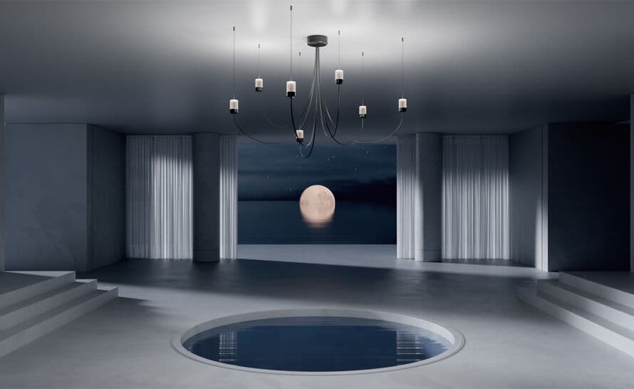 gravity chandelier