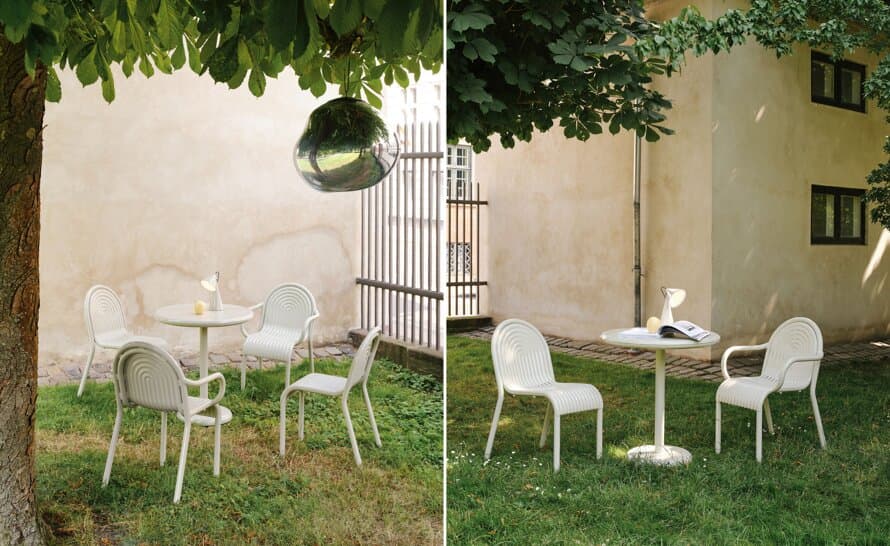 Groove Outdoor Table Round