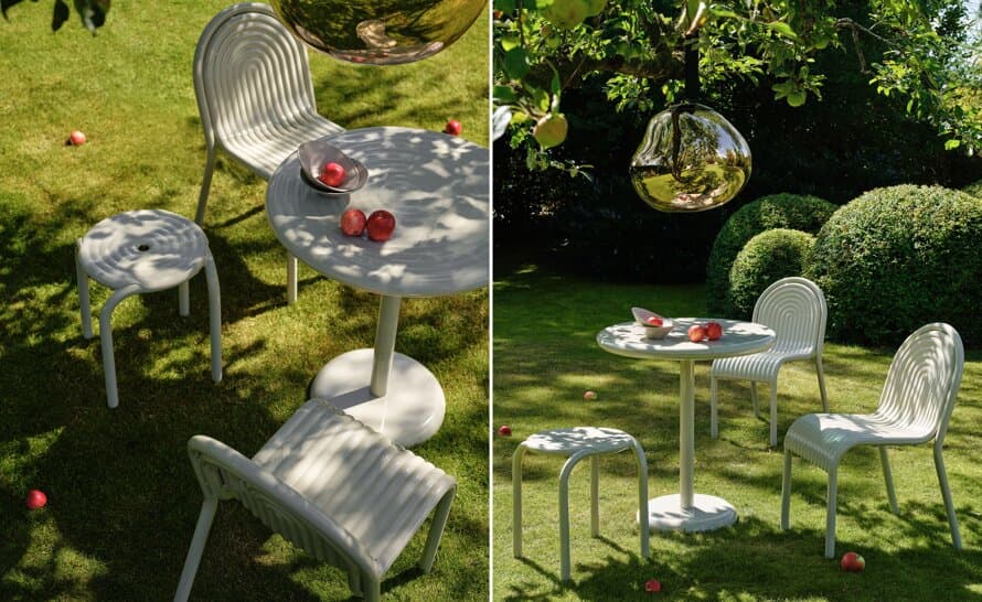 Groove Outdoor Table Round