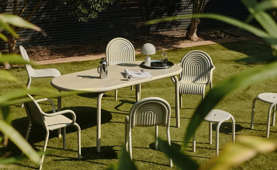 Groove Outdoor Stool Set of 2
